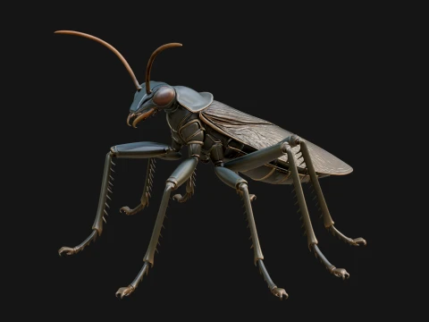 Praying Mantis Statue Design 5 - 3D Print Model 3D Print Model