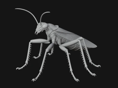 Praying Mantis Statue Design 5 - 3D Print Model 3D Print Model