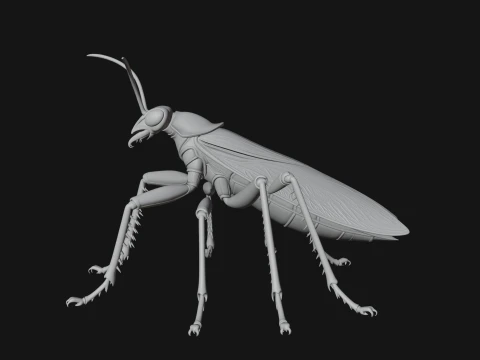Praying Mantis Statue Design 5 - 3D Print Model 3D Print Model