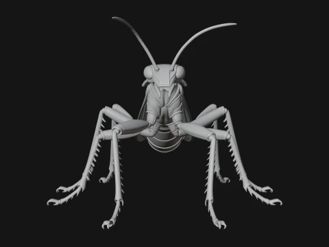 Praying Mantis Statue Design 5 - 3D Print Model 3D Print Model