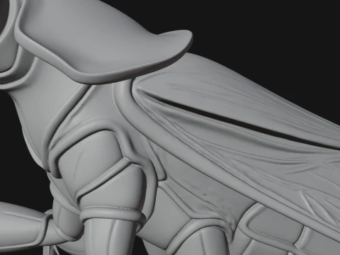 Praying Mantis Statue Design 5 - 3D Print Model 3D Print Model