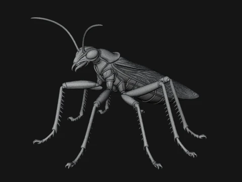 Praying Mantis Statue Design 5 - 3D Print Model 3D Print Model