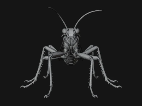 Praying Mantis Statue Design 5 - 3D Print Model 3D Print Model