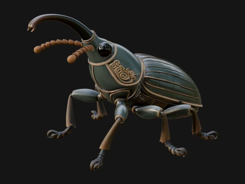 Beetle Statue Design 10 - 3D Print Model 3D Print Model