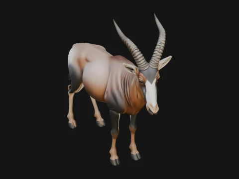 Gazelle Statue Design 20 - 3D Print Model 3D Druckmodell