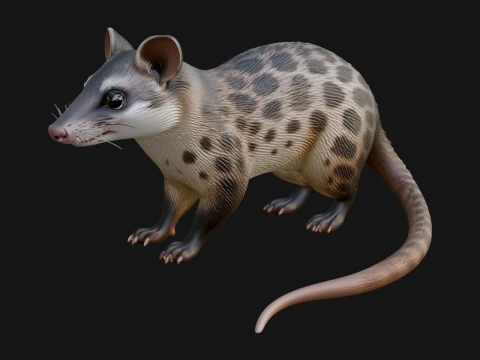 Spotted Quoll Statue Design 2 - 3D Print Model 3D Print Model