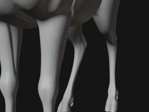 Stag Deer Statue Design 12 - 3D Print Model 3D Print Model