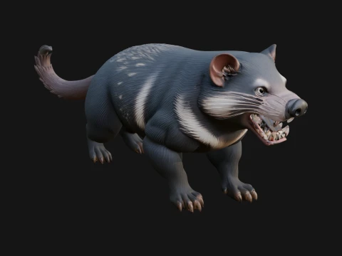 Tasmanian Devil Statue Design 1 - 3D Print Model 3D Print Model