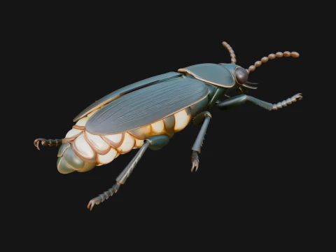 Beetle Statue Design 14 - 3D Print Model Modèles 3D en vedette