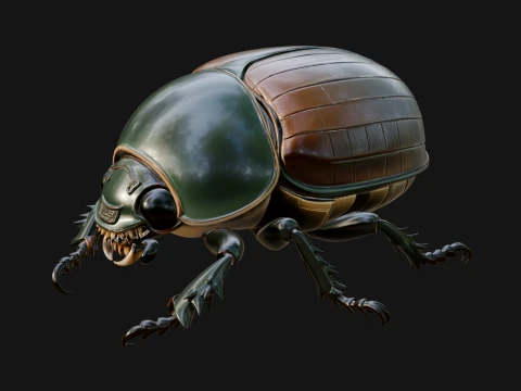 Beetle Statue Design 17 - 3D Print Model 3D Print Model