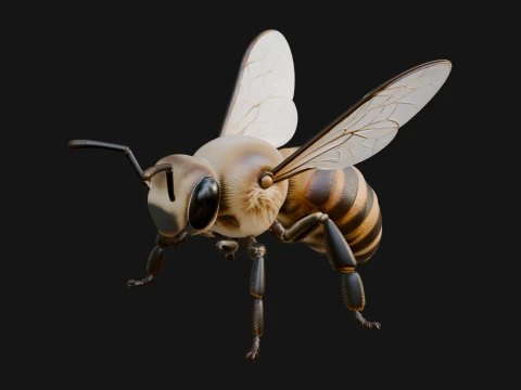Honey Bee Statue Design 4 - 3D Print Model 3D Print Model