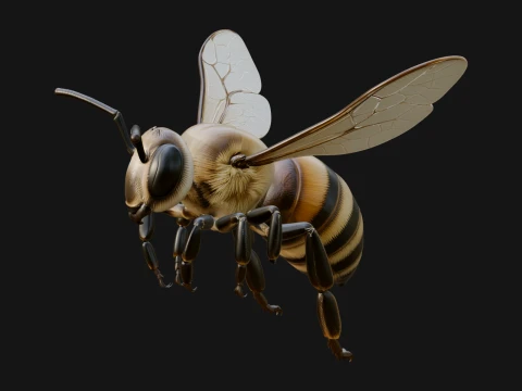 Honey Bee Statue Design 5 - 3D Print Model 3D Print Model