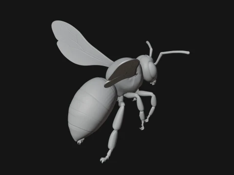 Honey Bee Statue Design 5 - 3D Print Model 3D Print Model