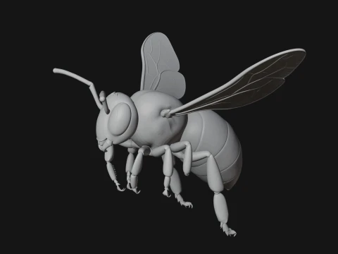 Honey Bee Statue Design 5 - 3D Print Model 3D Print Model