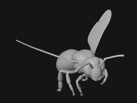 Honey Bee Statue Design 5 - 3D Print Model 3D Print Model