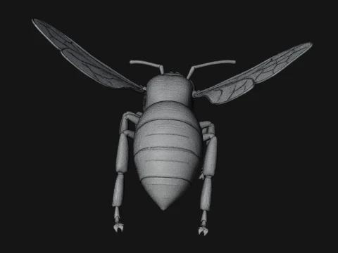 Honey Bee Statue Design 5 - 3D Print Model 3D Print Model
