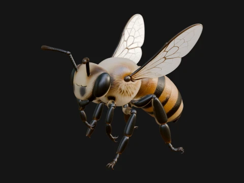 Honey Bee Statue Design 6 - 3D Print Model 3D Print Model