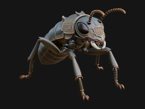Beetle Statue Design 20 - 3D Print Model 3D Print Model