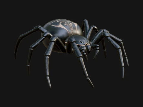 Spider Statue Design 6 - 3D Print Model 3D Принт Модель