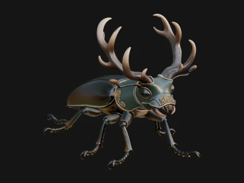 Beetle Statue Design 21 - 3D Print Model 3D Print Model