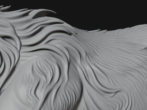Ibex Goat Statue Design 9 - 3D Print Model 3D Print Model