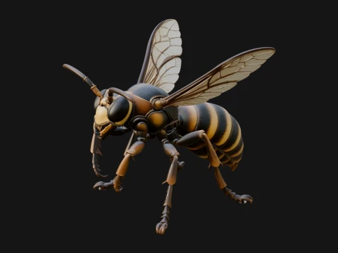 Hornet Wasp Statue Design 5 - 3D Print Model 3D Print Model