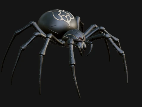 Spider Statue Design 8 - 3D Print Model 3D Принт Модель