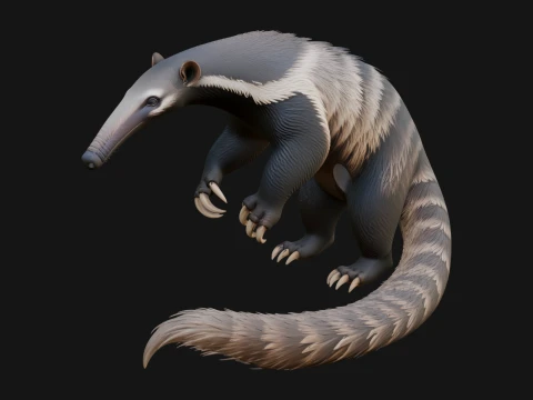 Anteater Statue Design 6 - 3D Print Model 3D Print Model