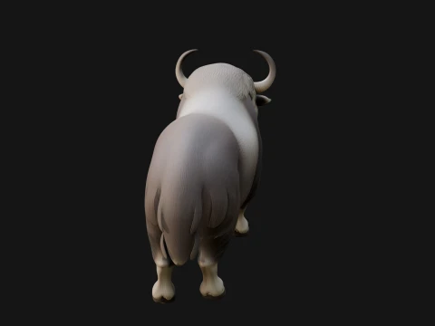 Water Buffalo Statue Design 11 - 3D Print Model 3D Print Model