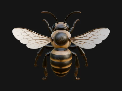 Hornet Wasp Statue Design 6 - 3D Print Model 3D Print Model