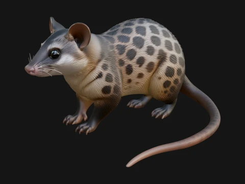 Spotted Quoll Statue Design 3 - 3D Print Model 3D Print Model