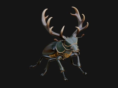 Beetle Statue Design 27 - 3D Print Model 3D Print Model