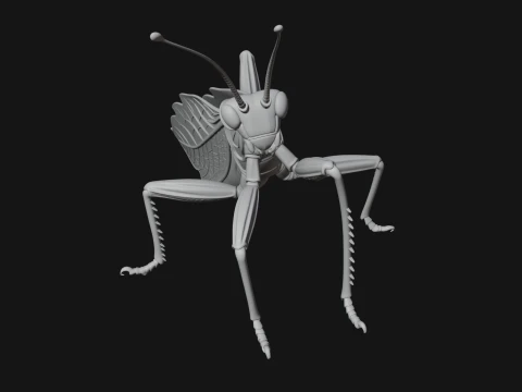 Praying Mantis Statue Design 10 - 3D Print Model 3D Print Model