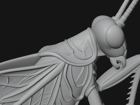 Praying Mantis Statue Design 10 - 3D Print Model 3D Print Model
