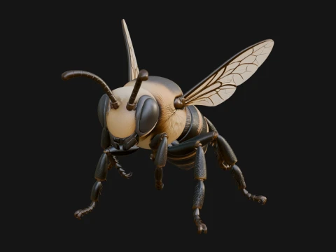 Hornet Wasp Statue Design 8 - 3D Print Model 3D Принт Модель