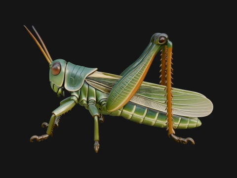Katydid Statue Design 12 - 3D Print Model 3D Print Model