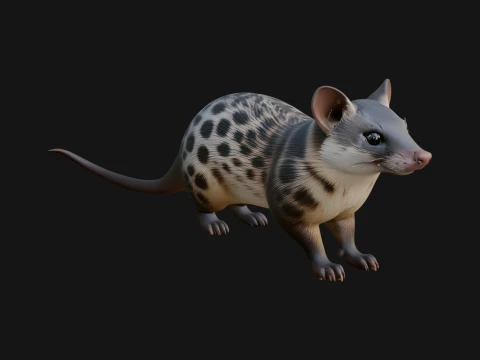 Spotted Quoll Statue Design 4 - 3D Print Model 3D Print Model