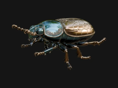 Beetle Statue Design 30 - 3D Print Model 3D Print Model