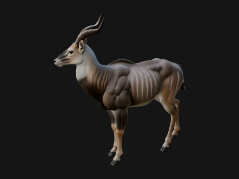 Gazelle Statue Design 34 &ndash; 3D-Druckmodell 3D Druckmodell