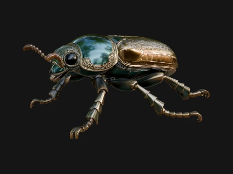 Beetle Statue Design 32 - 3D Print Model 3D Print Model