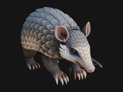 Pangolin Statue Design 8 - 3D Print Model 3D Print Model