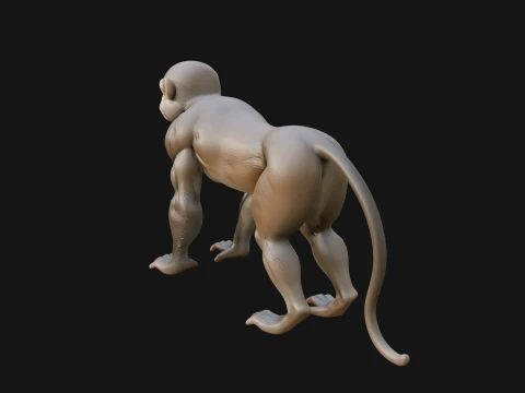 Monkey Statue Design 26 - 3D Print Model 3D Print Model