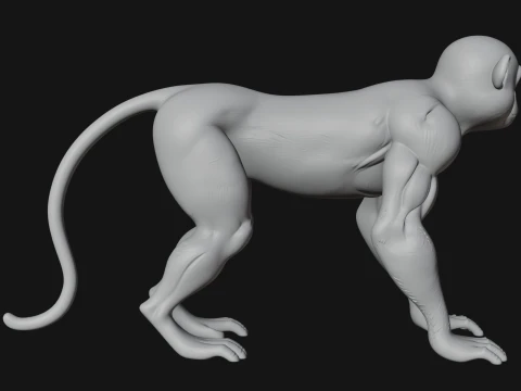 Monkey Statue Design 26 - 3D Print Model 3D Print Model