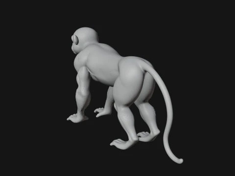 Monkey Statue Design 26 - 3D Print Model 3D Print Model