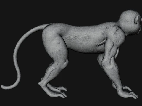 Monkey Statue Design 26 - 3D Print Model 3D Print Model