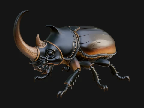 Beetle Statue Design 33 - 3D Print Model 3D Print Model