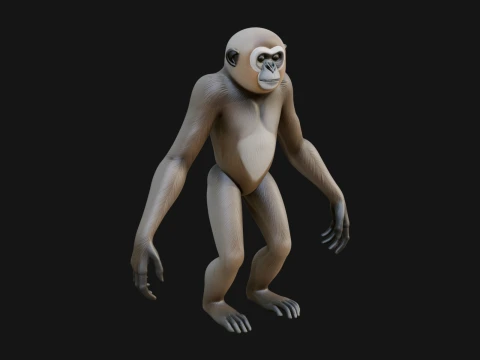 Monkey Statue Design 28 - 3D Print Model 3D 프린트 모델