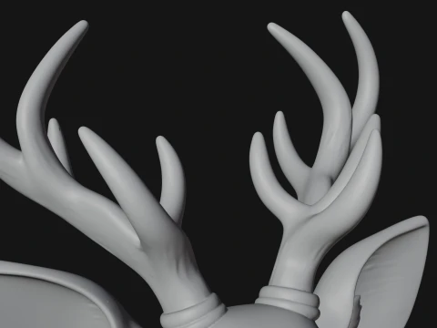 Stag Deer Statue Design 19 - 3D Print Model 3D Print Model