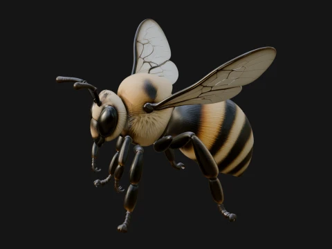 Honey Bee Statue Design 8 - 3D Print Model 3D Принт Модель