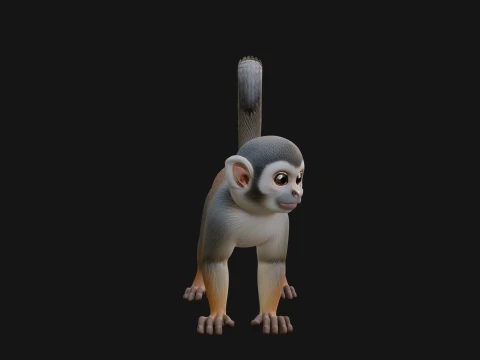 Monkey Statue Design 29 - 3D Print Model 3D Print Model
